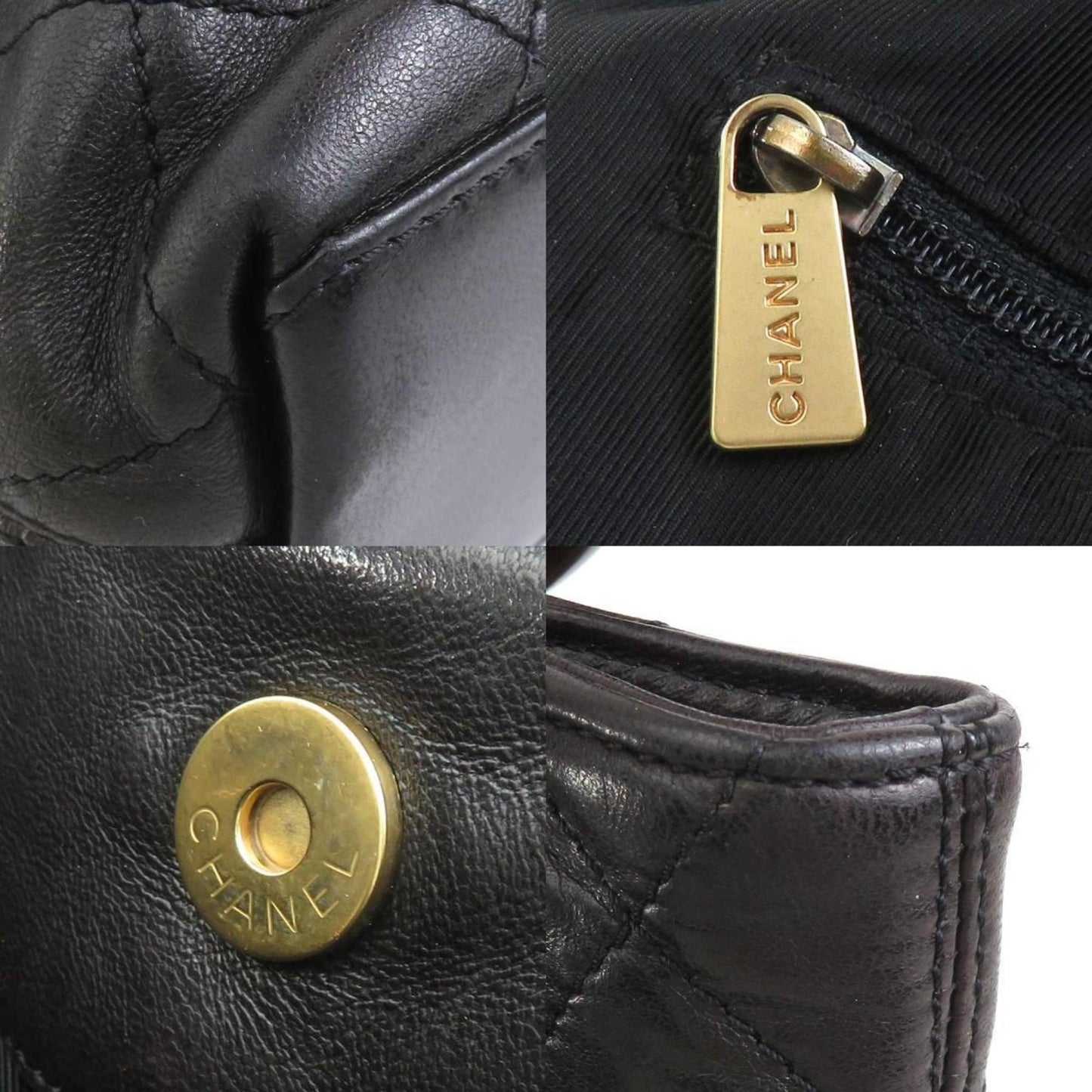 Chanel Black Leather Handbag