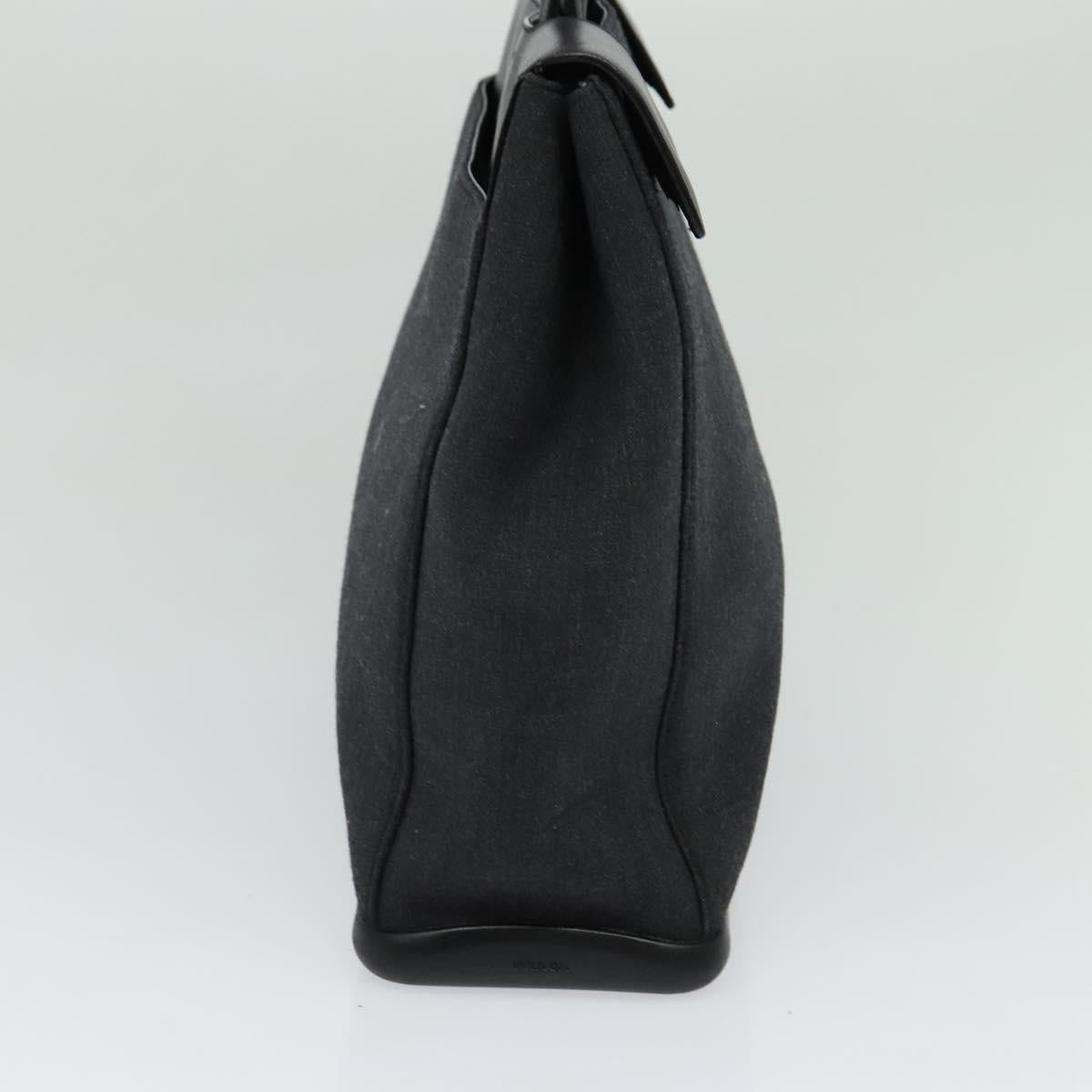 Prada Gray Canvas Cabas