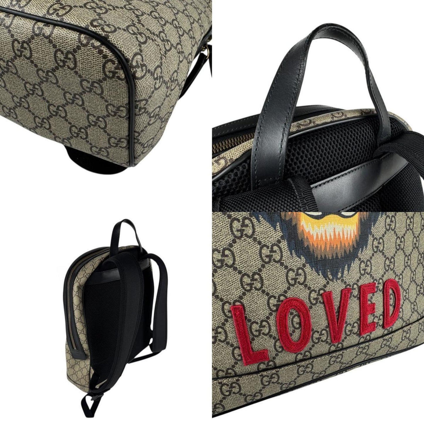 Gucci Brown Canvas Tiger