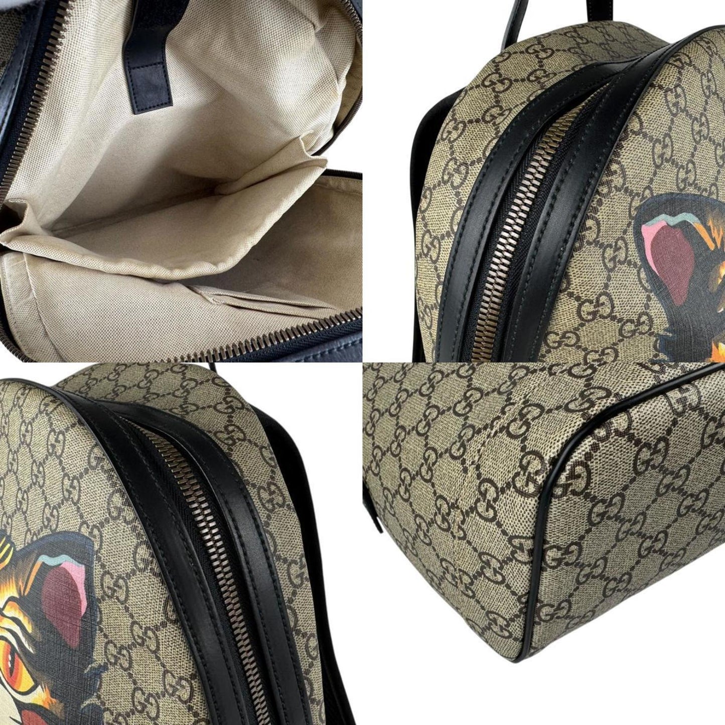 Gucci Brown Canvas Tiger