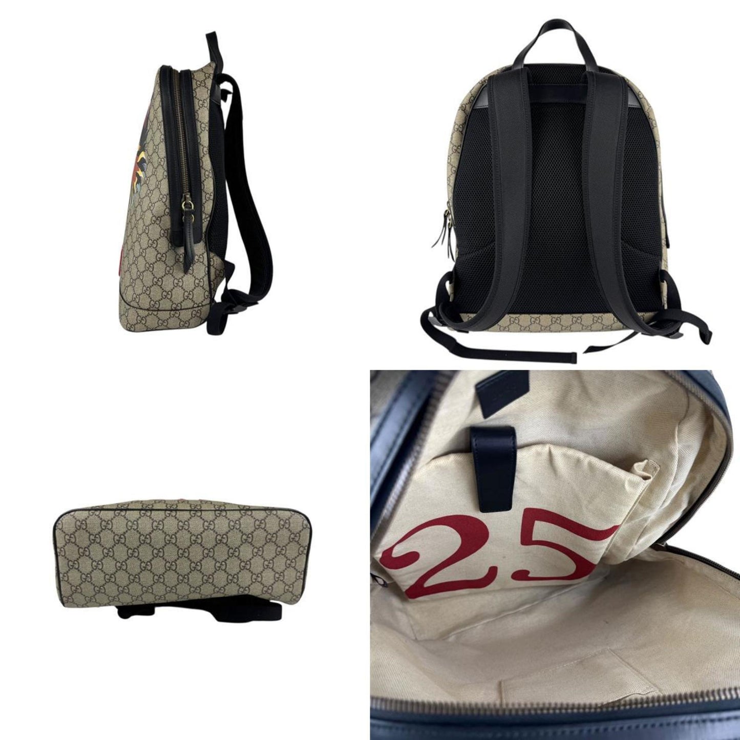 Gucci Brown Canvas Tiger
