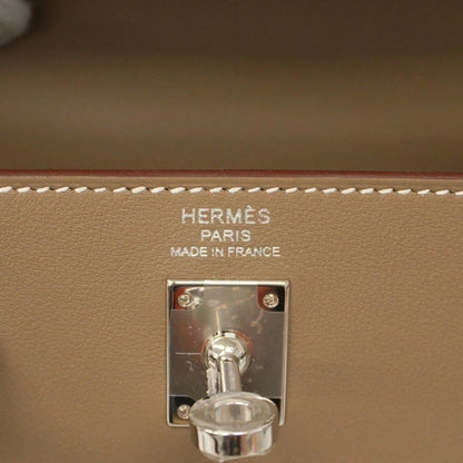 Hermès Gray Leather Kelly 25