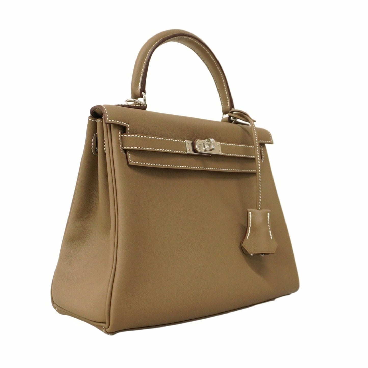 Hermès Gray Leather Kelly 25