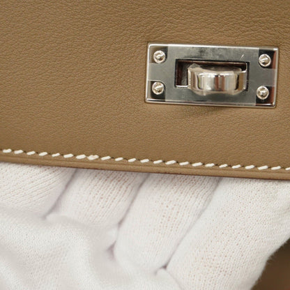 Hermès Gray Leather Kelly 25