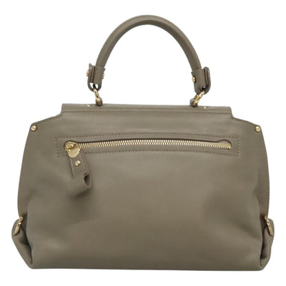 Salvatore Ferragamo Gray Leather Sofia