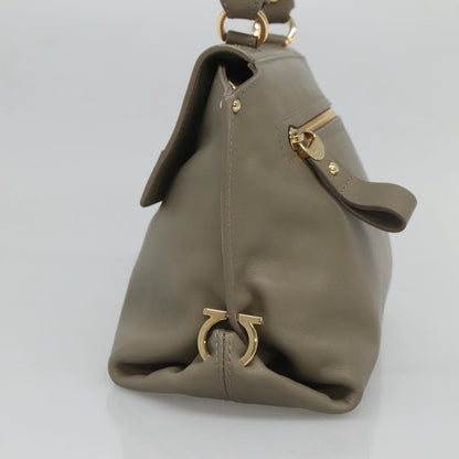 Salvatore Ferragamo Gray Leather Sofia