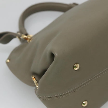 Salvatore Ferragamo Gray Leather Sofia
