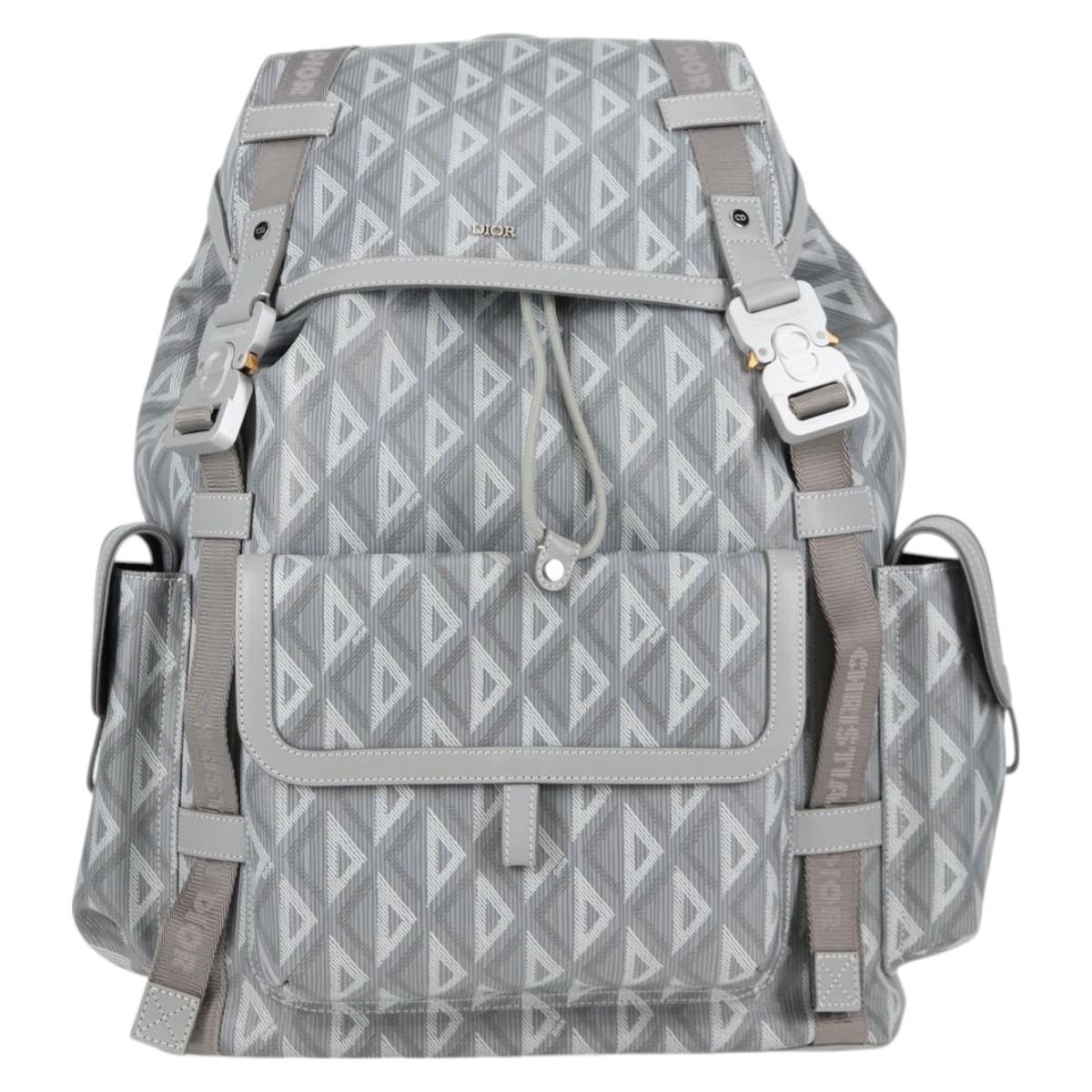 Dior Gray Canvas Backpack