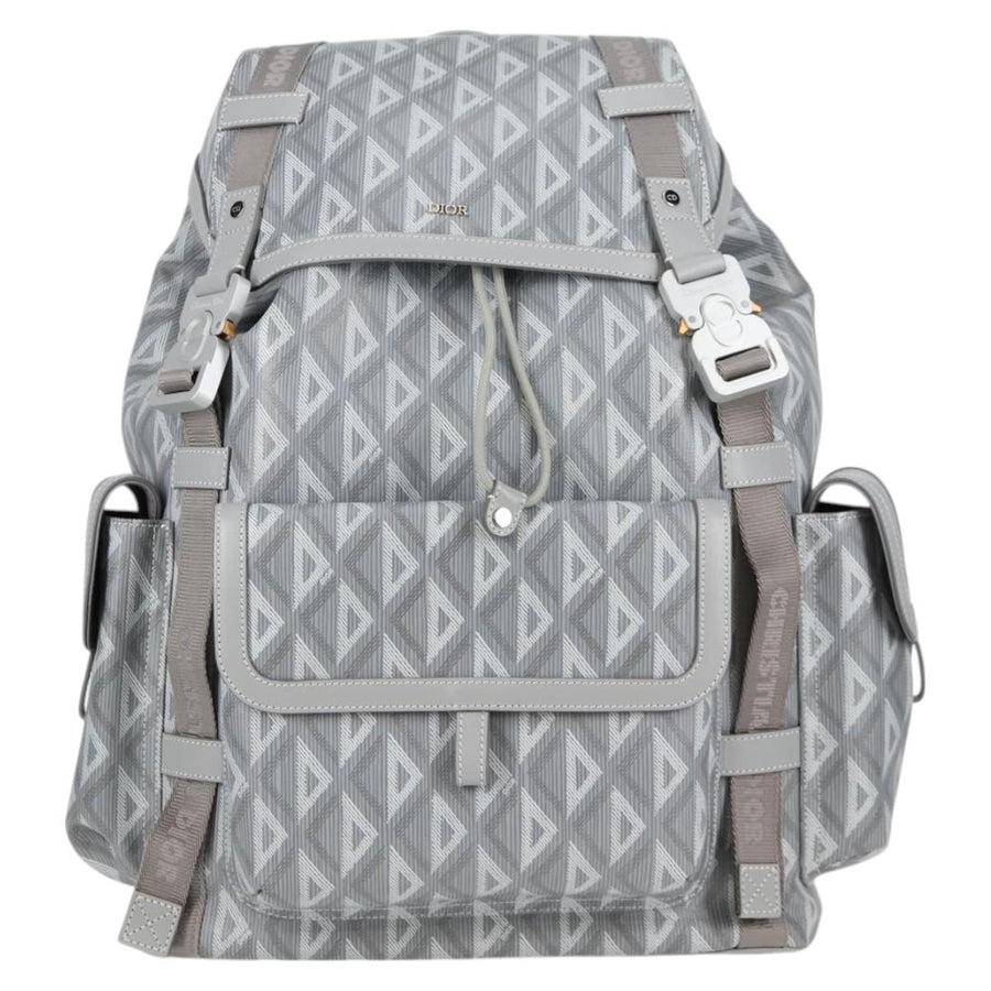 Dior Gray Canvas Backpack