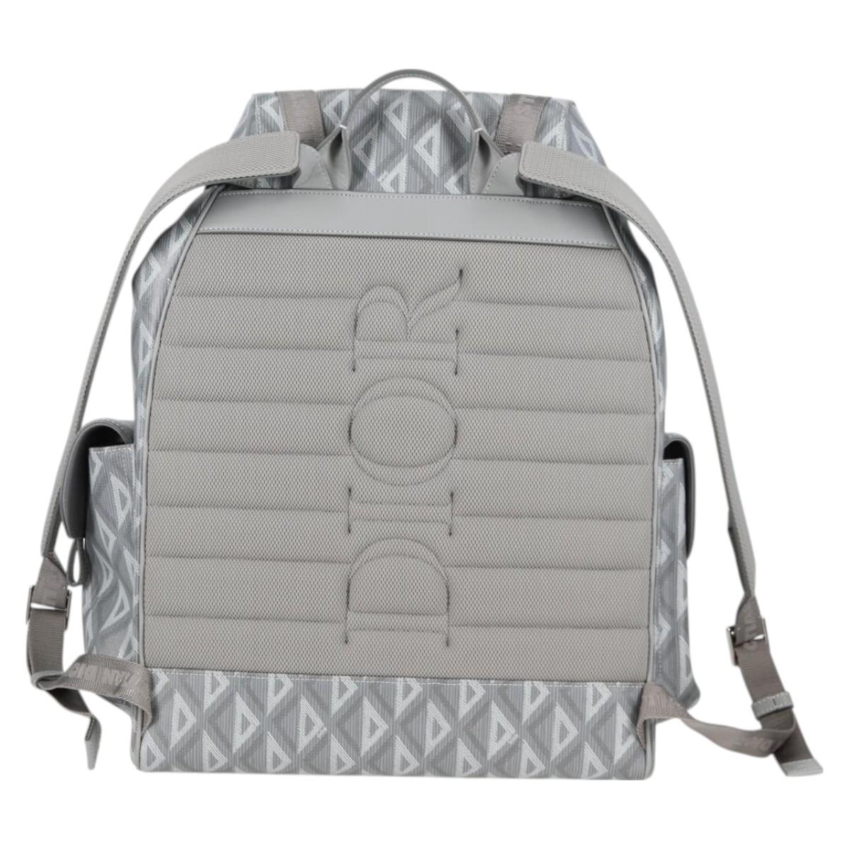 Dior Gray Canvas Backpack