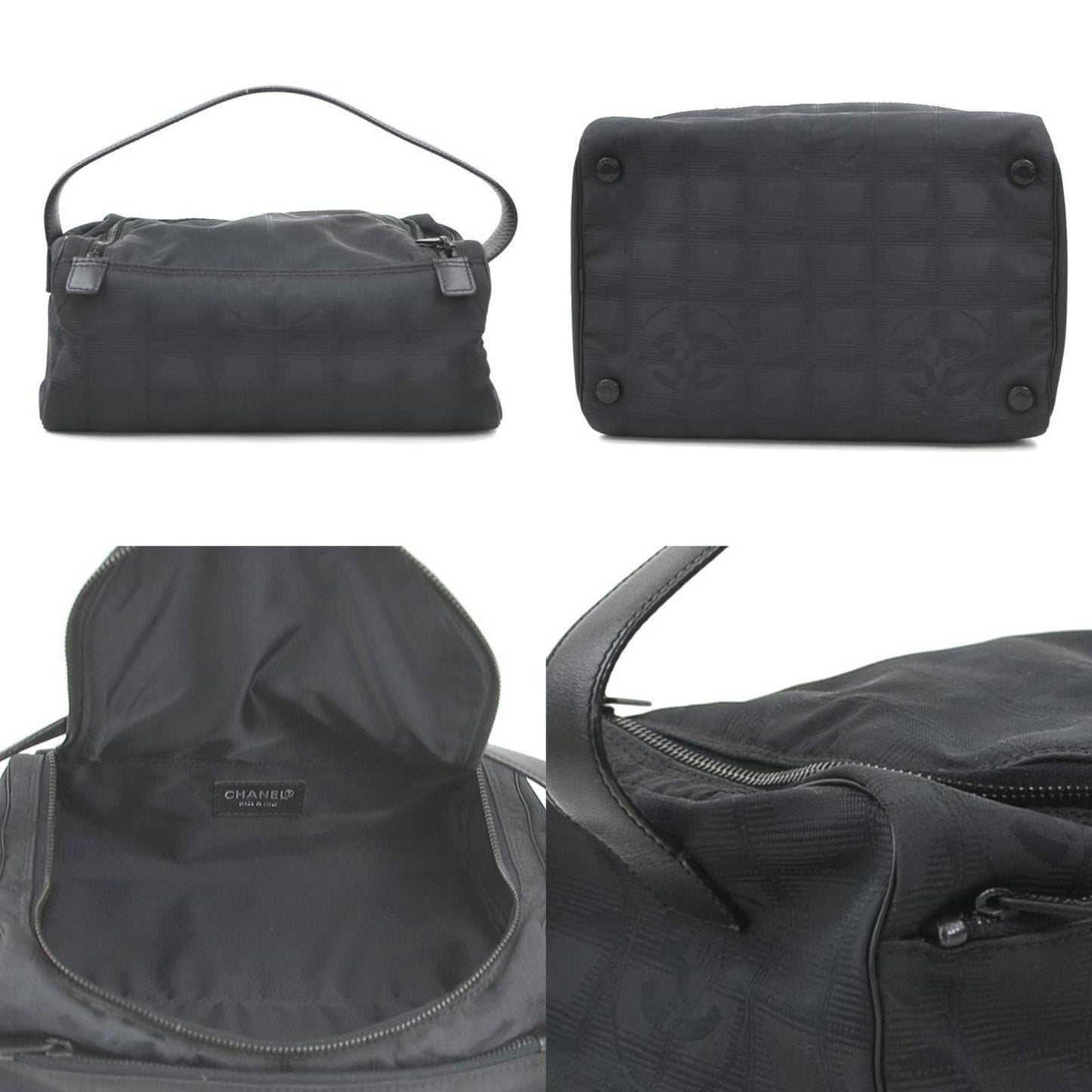 Chanel Black Nylon Vanity
