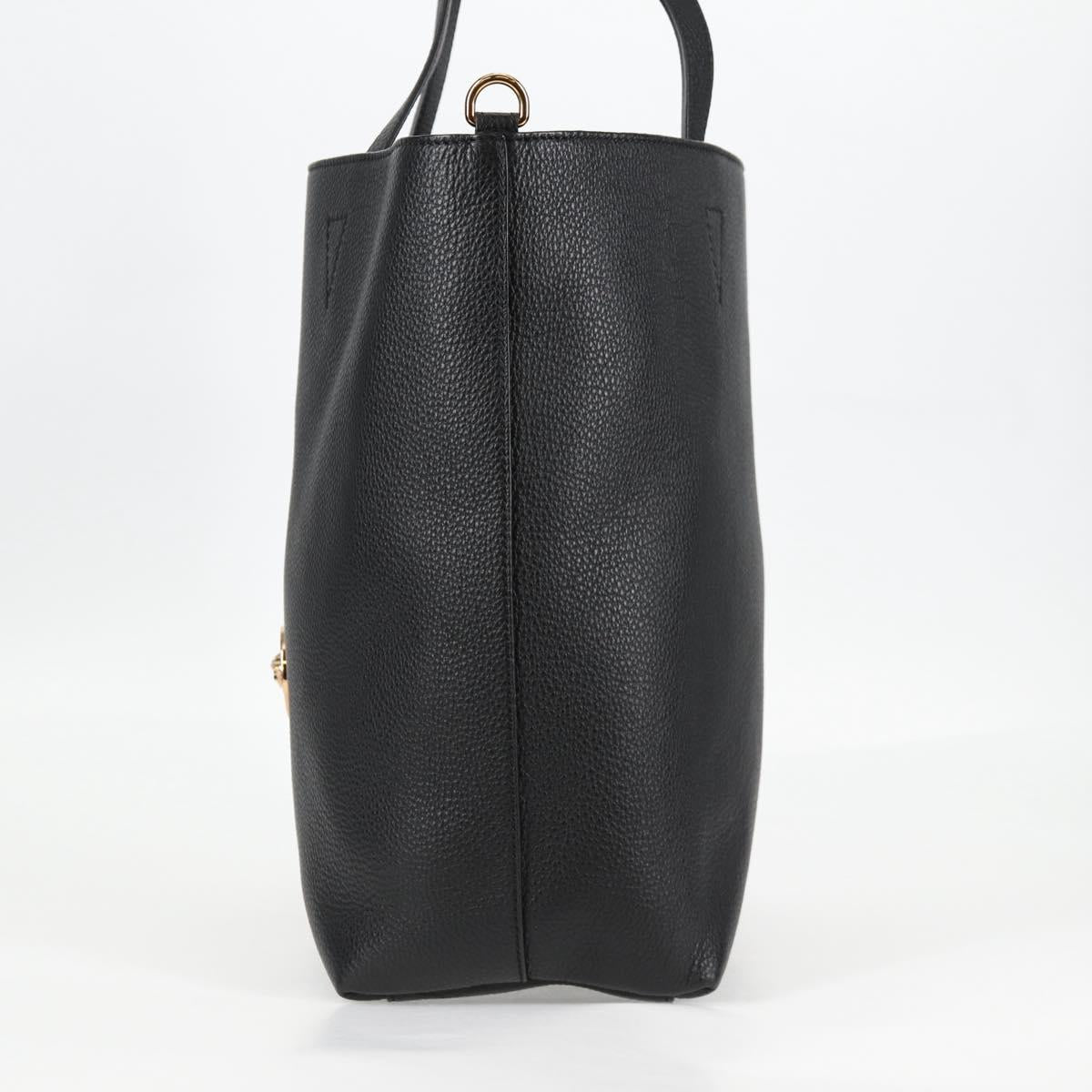 Versace Black Leather Tote