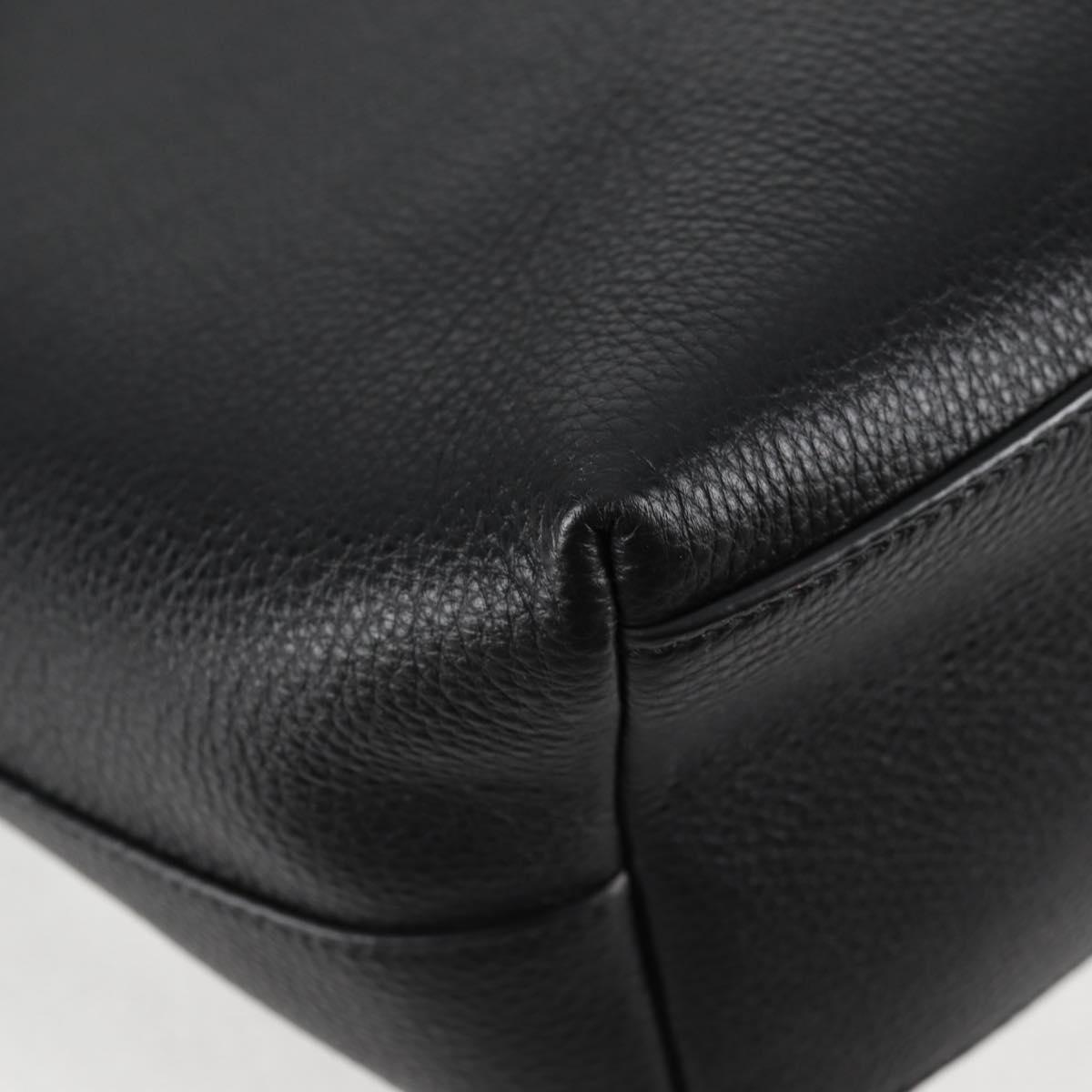 Versace Black Leather Tote