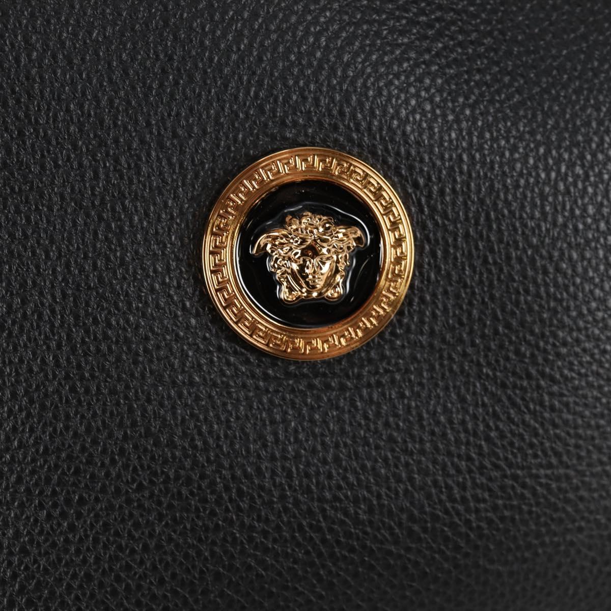 Versace Black Leather Tote