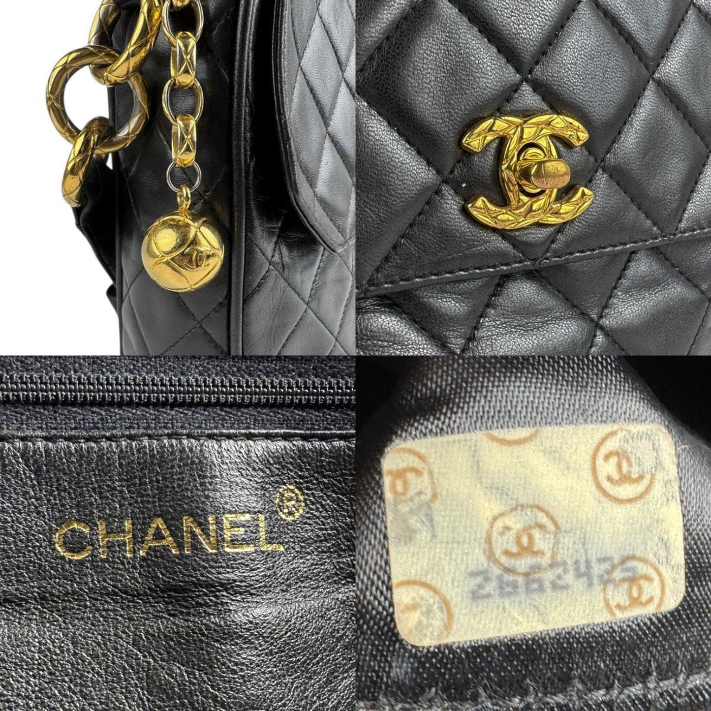 Chanel Black Leather Flap Bag