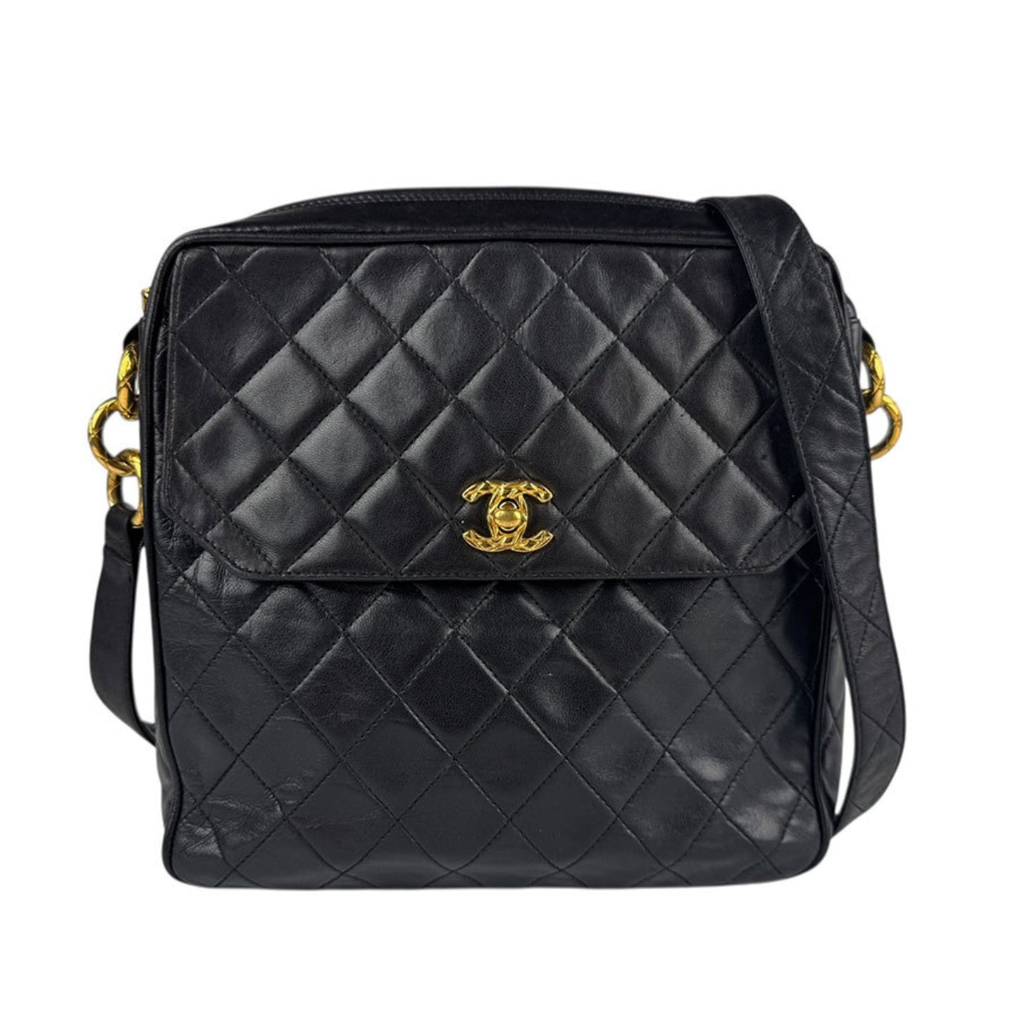 Chanel Black Leather Flap Bag