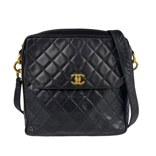 Chanel Black Leather Flap Bag