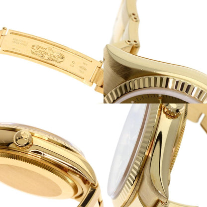 Rolex Brown Yellow Gold Oyster Perpetual 34mm