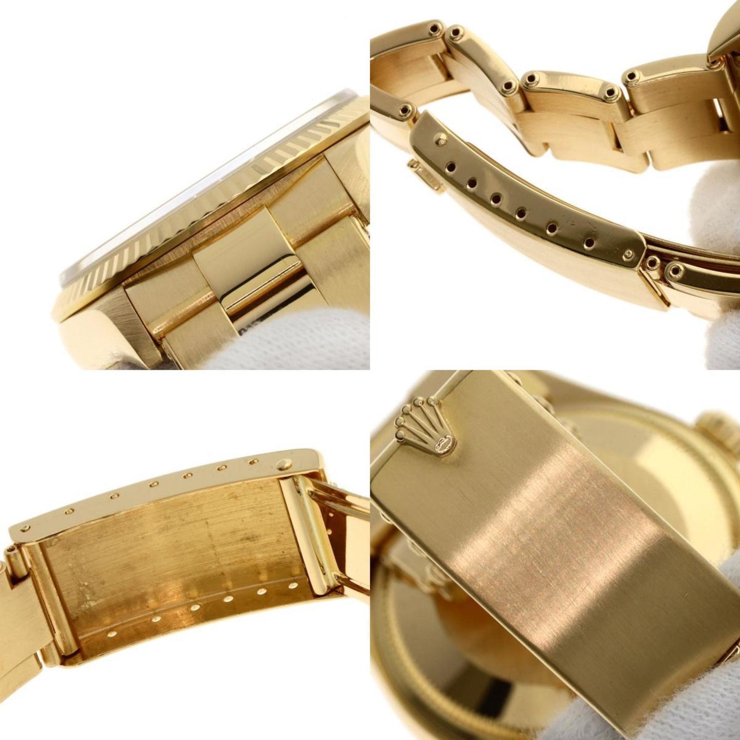 Rolex Brown Yellow Gold Oyster Perpetual 34mm