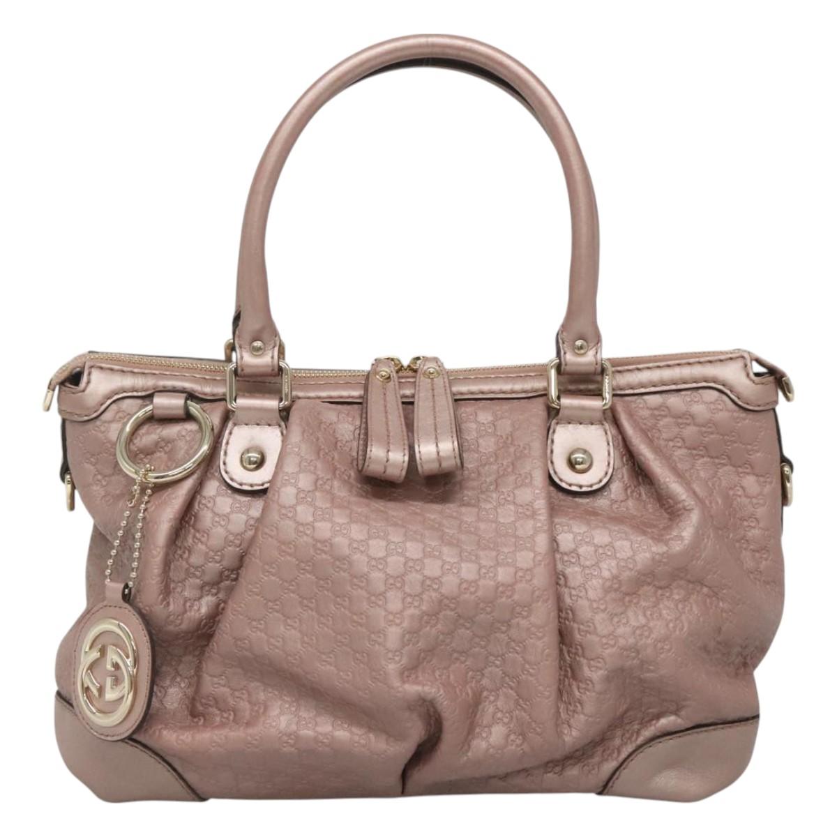 Gucci Pink Leather Guccissima