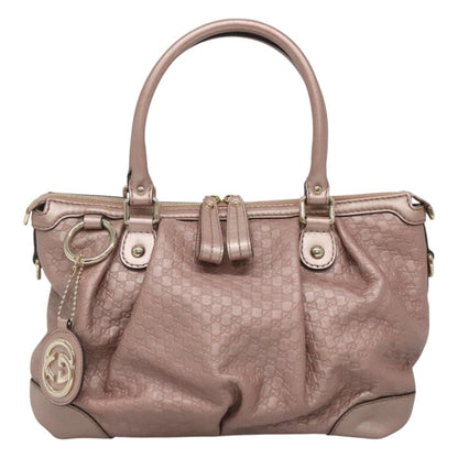 Gucci Pink Leather Guccissima