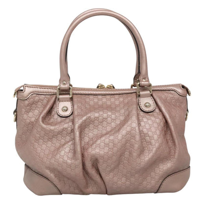 Gucci Pink Leather Guccissima