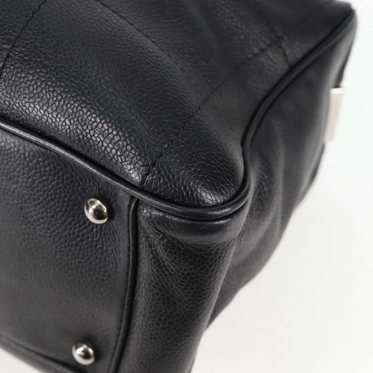 Chanel Black Leather Chocolate Bar