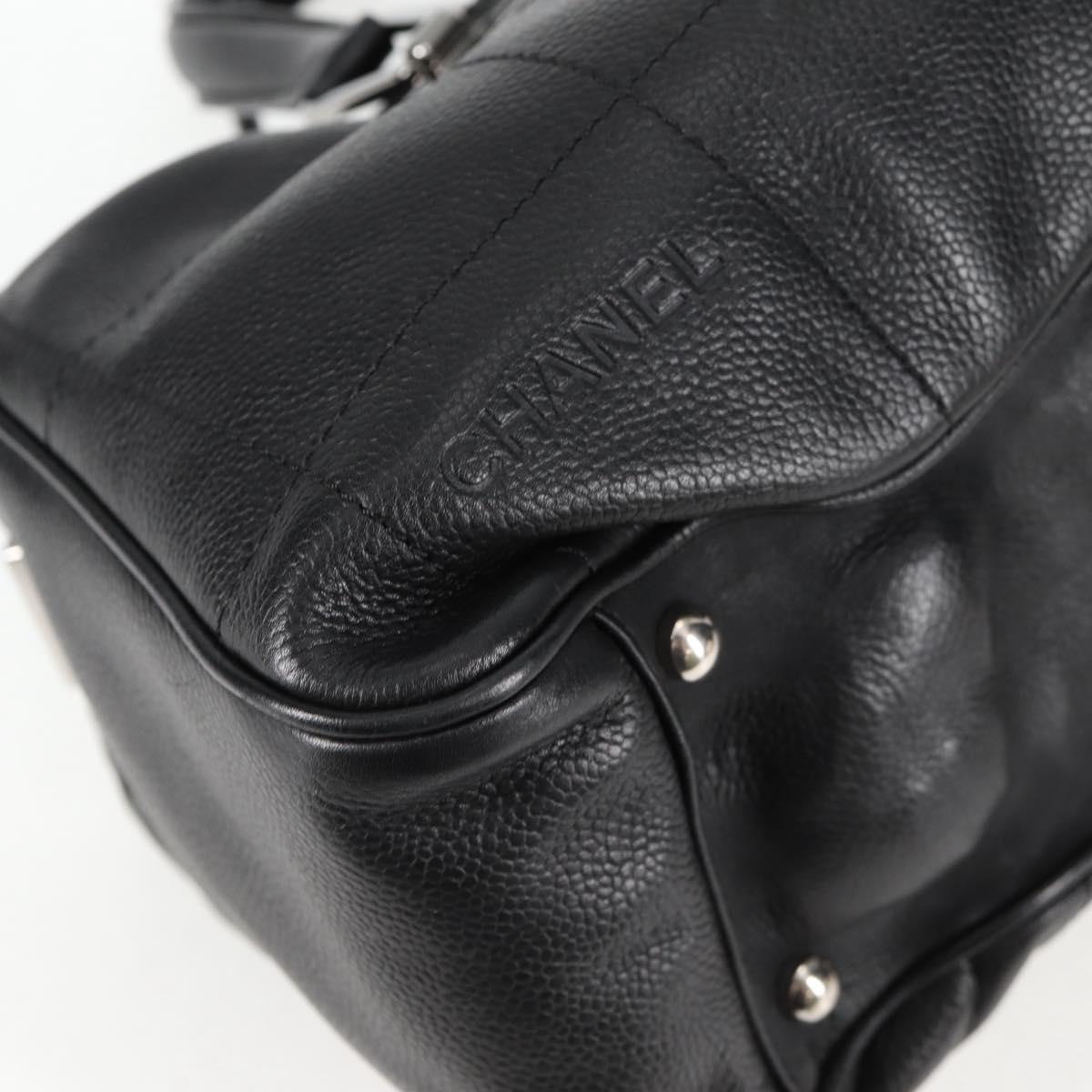 Chanel Black Leather Chocolate Bar