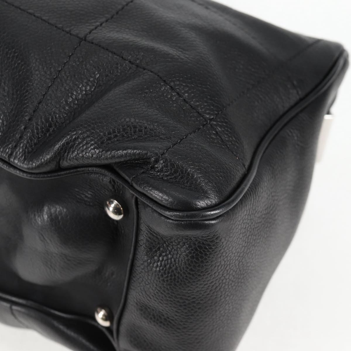 Chanel Black Leather Chocolate Bar