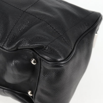 Chanel Black Leather Chocolate Bar