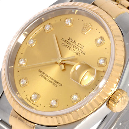 Rolex Brown Gold And Steel Datejust