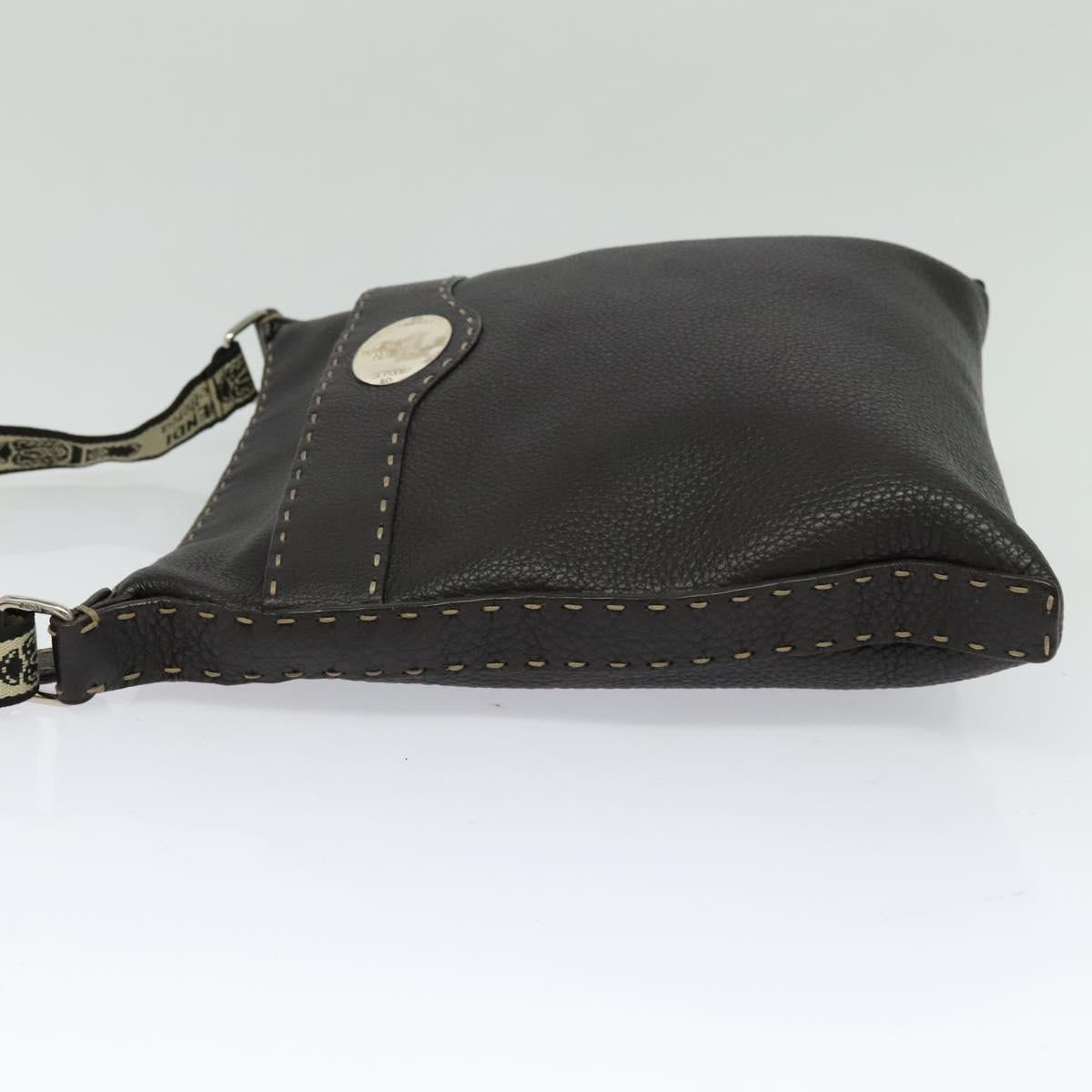 Fendi Brown Leather Selleria