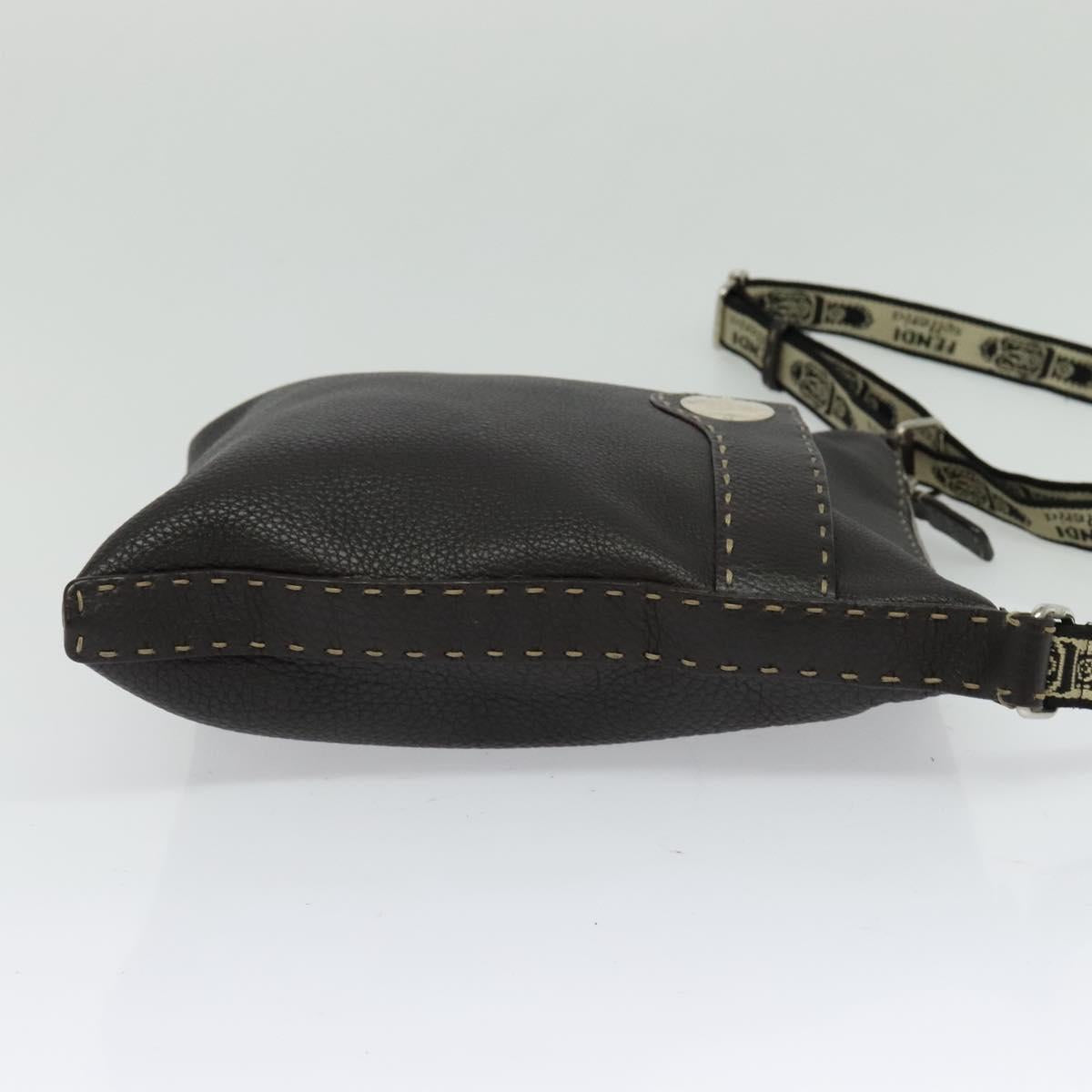 Fendi Brown Leather Selleria