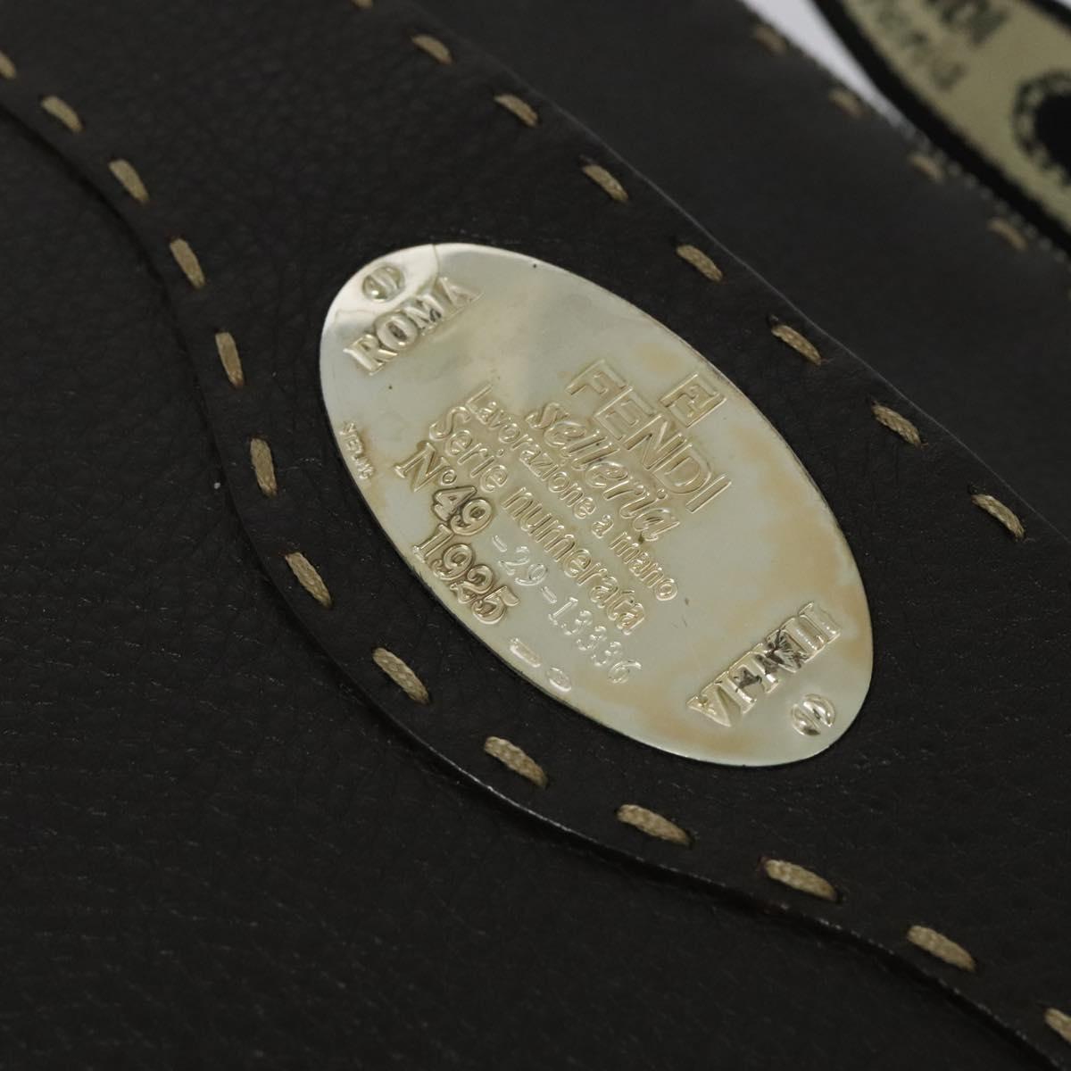 Fendi Brown Leather Selleria