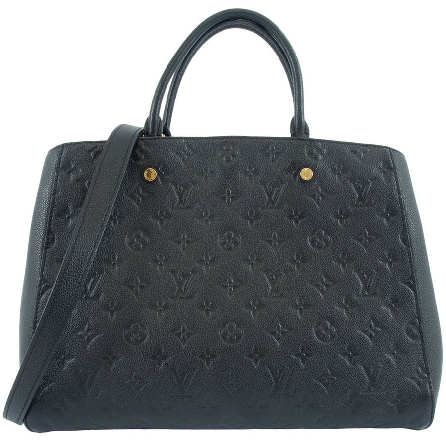 Louis Vuitton Black Leather Montaigne