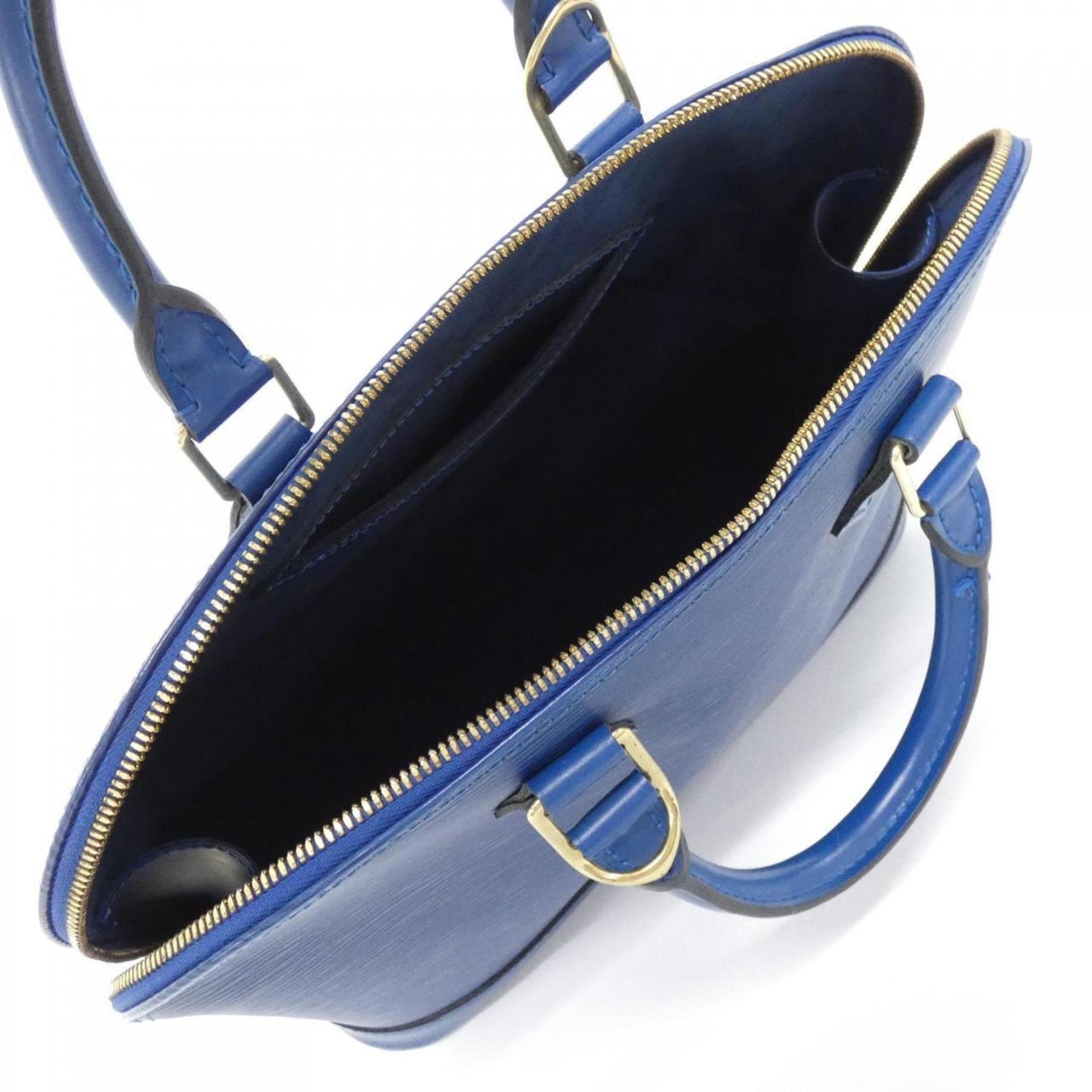 Louis Vuitton Blue Leather Alma