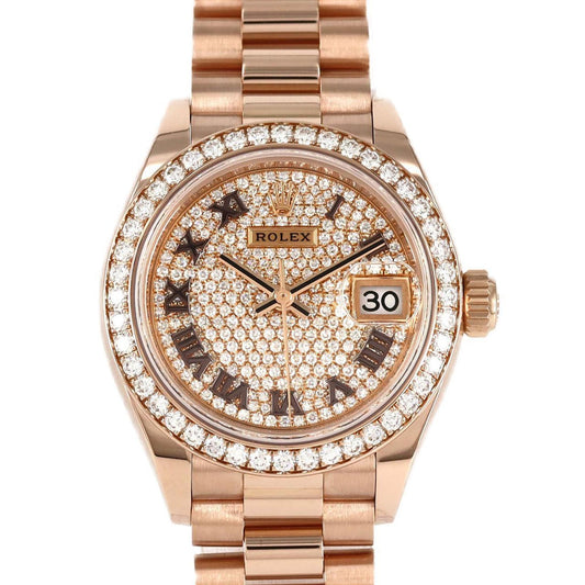 Rolex Pink Rose Gold Datejust