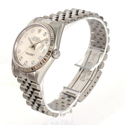 Rolex Silver Steel Datejust 36mm