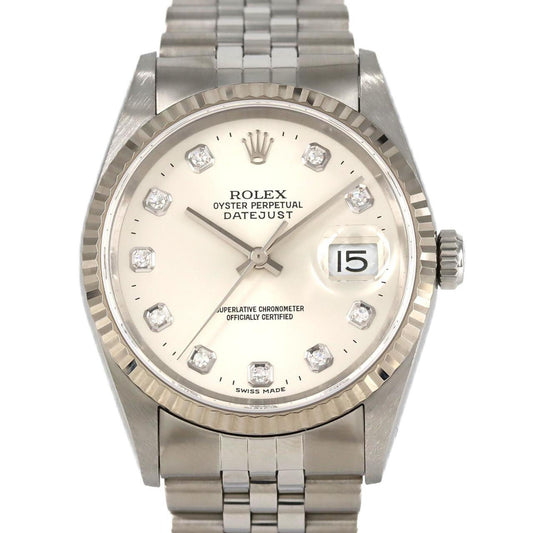 Rolex Silver Steel Datejust 36mm