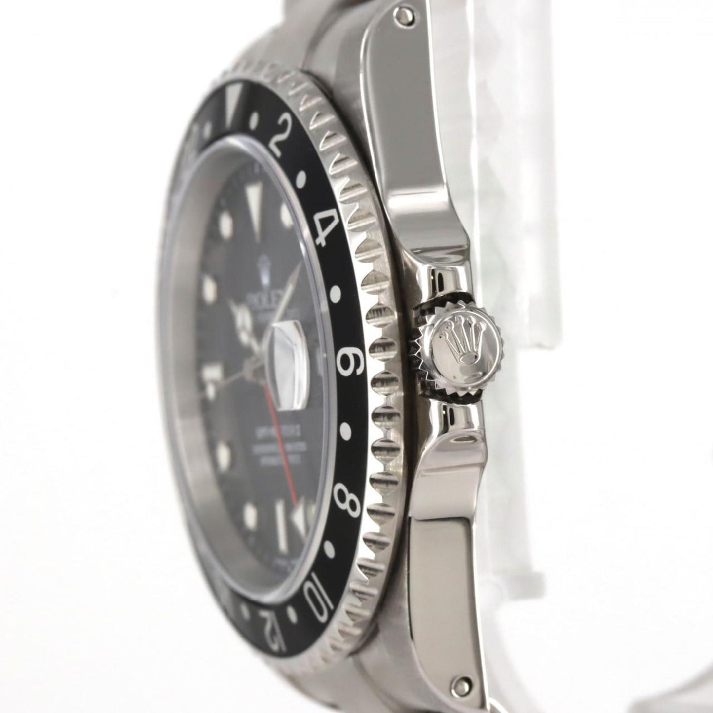 Rolex Black Steel Gmt Master