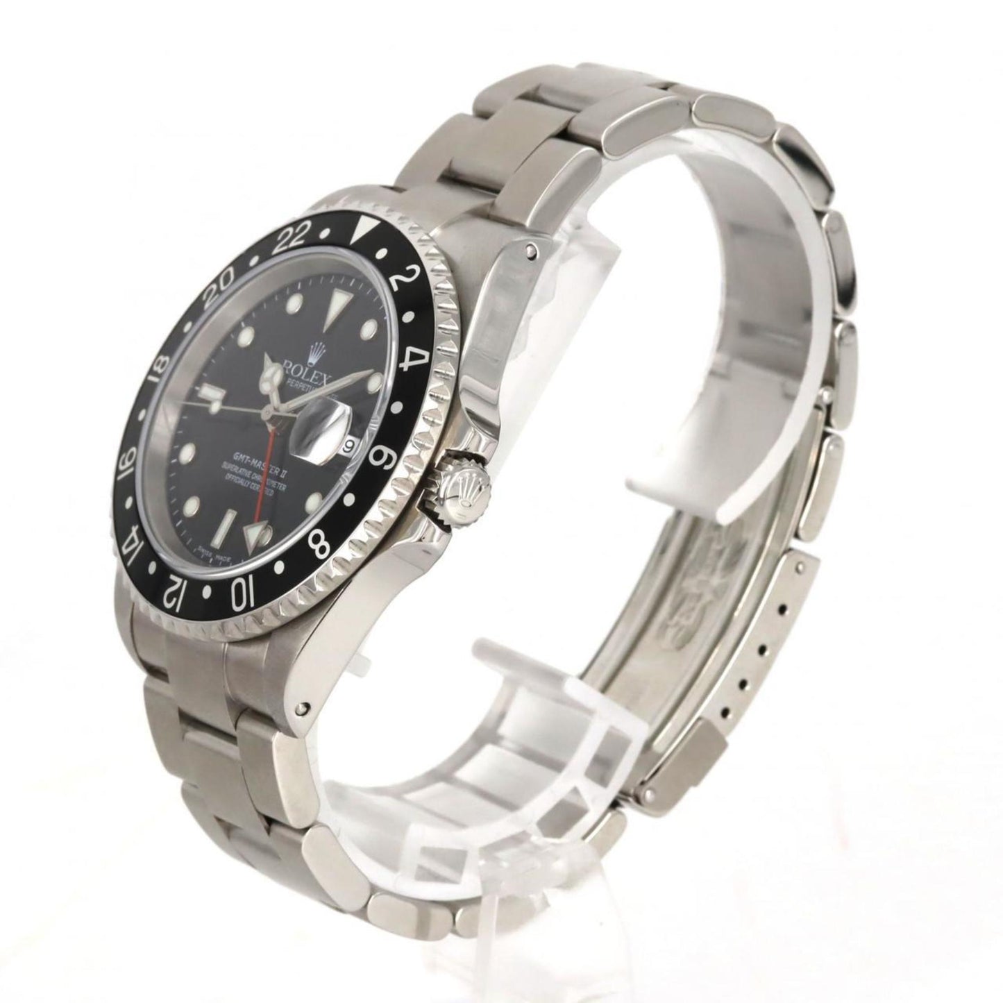 Rolex Black Steel Gmt Master