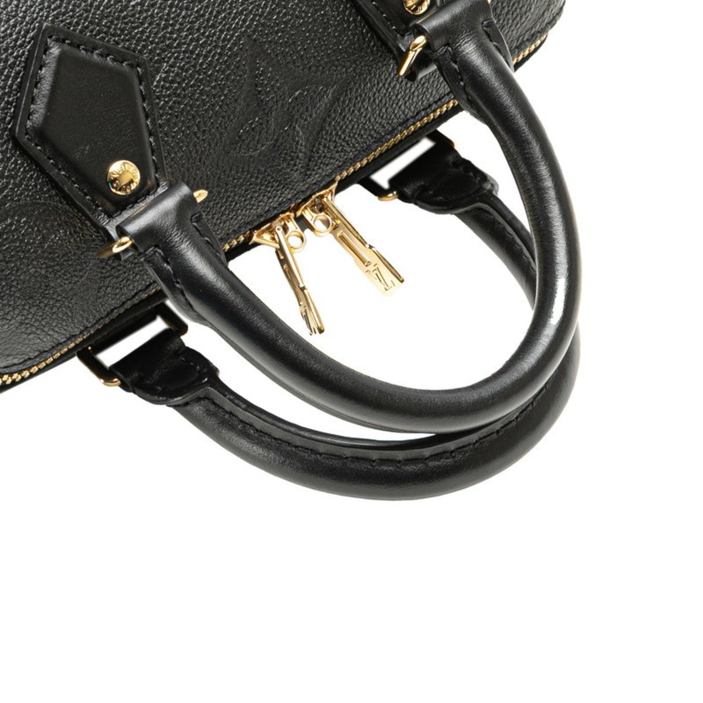 Louis Vuitton Black Leather Speedy Bandoulière 20