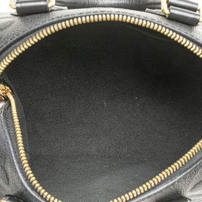 Louis Vuitton Black Leather Speedy Bandoulière 20
