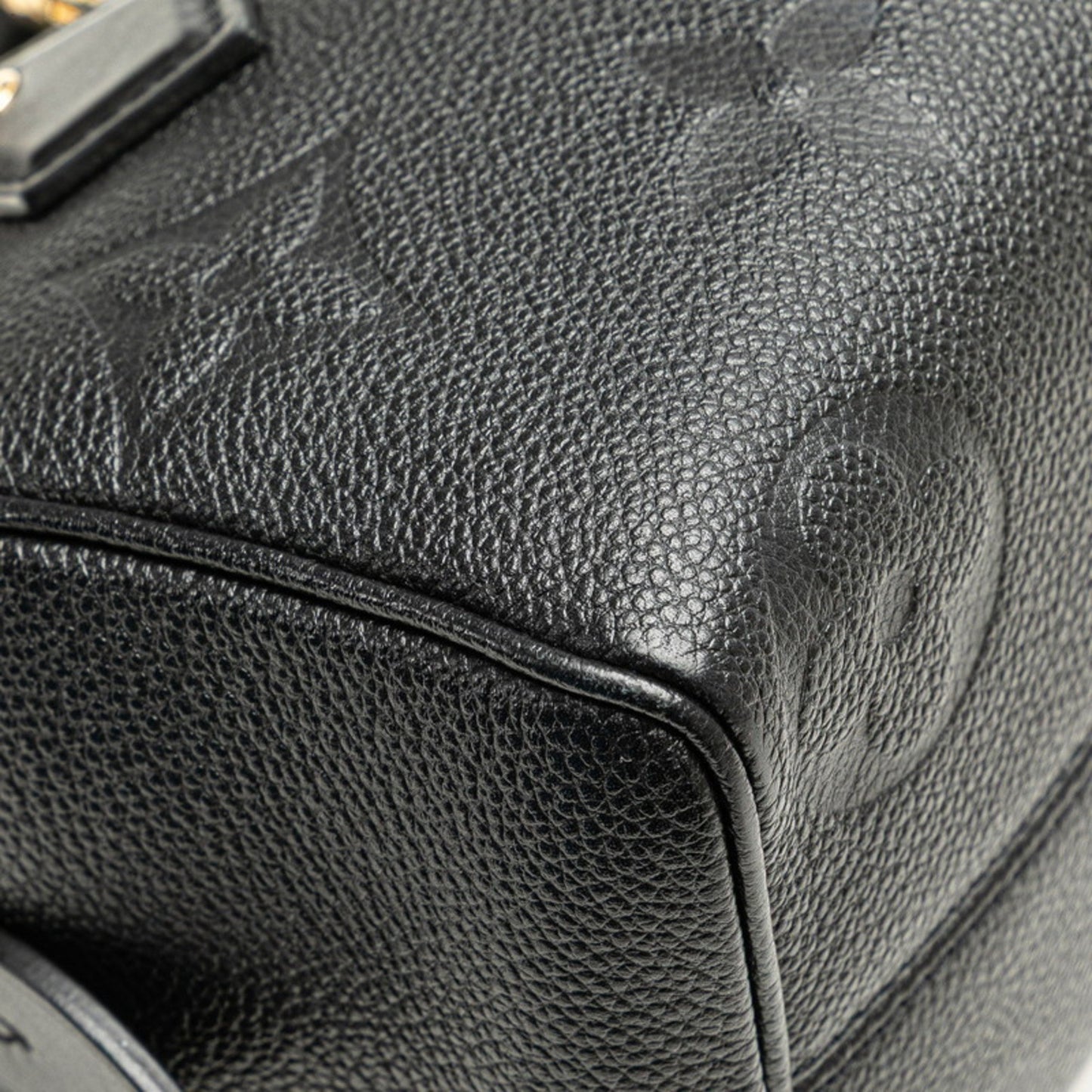 Louis Vuitton Black Leather Speedy Bandoulière 20