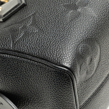 Louis Vuitton Black Leather Speedy Bandoulière 20