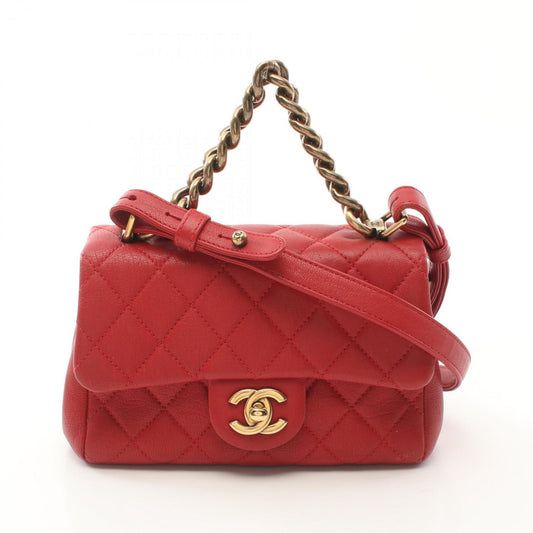 Chanel Red Leather Flap Bag