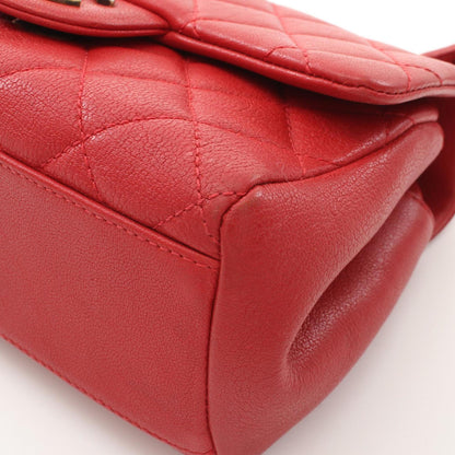 Chanel Red Leather Flap Bag