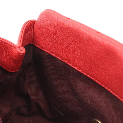 Chanel Red Leather Flap Bag