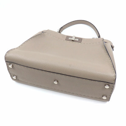 Fendi Brown Leather Peekaboo