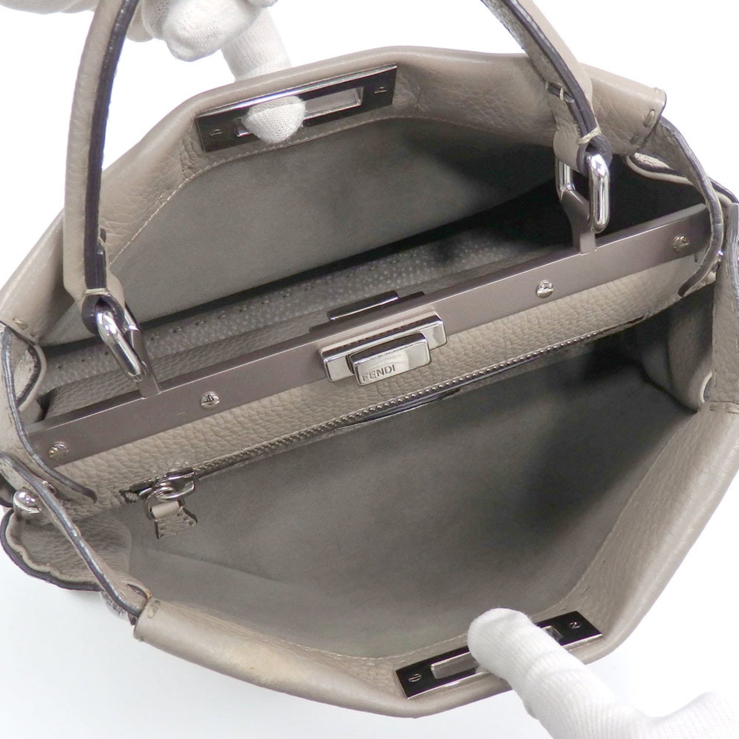Fendi Brown Leather Peekaboo